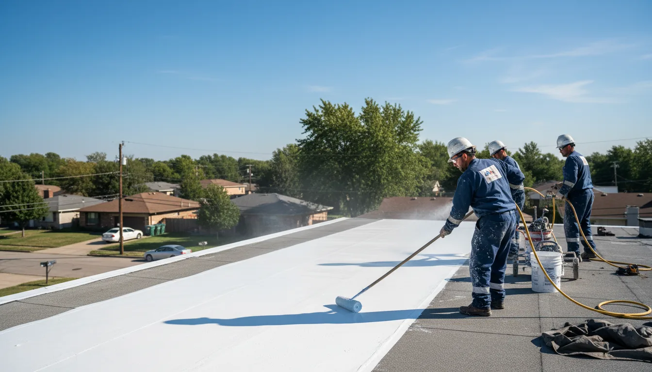 Commercial roof coating in Stanchfield, MN near me